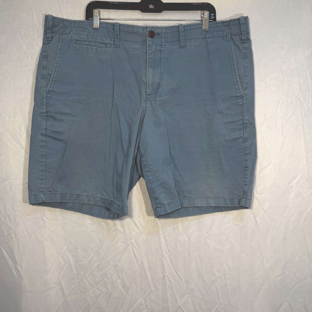 Gap Lived In Shorts Mens Size W 42 Blue Flat Front Comfort Band‎